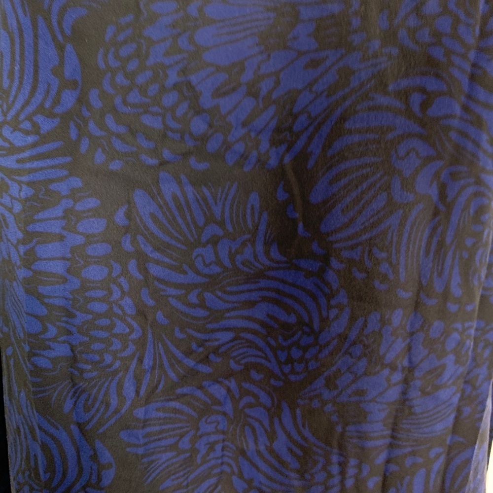 TORRID Black Blue Sheer Blouse 110844 Top Shirt 2 - Picture 6 of 16